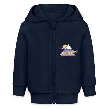 7th Heaven - Baby Organic Kapuzenjacke Baby Connector von Stanley/Stella - Navy - Vorne