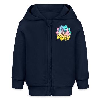 Judo - Baby Organic Kapuzenjacke Baby Connector von Stanley/Stella - Navy - Vorne