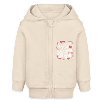Atheismus Atheist Anti-Religion Agnostiker - Baby Organic Kapuzenjacke Baby Connector von Stanley/Stella - Natur - Vorne