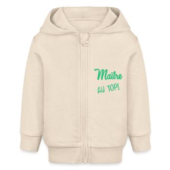 MEISTER - Baby Organic Kapuzenjacke Baby Connector von Stanley/Stella - Natur - Vorne
