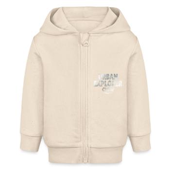 Urban Explorer - Baby Organic Zip-up Hoodie by Stanley/Stella - soft Ecru - Front