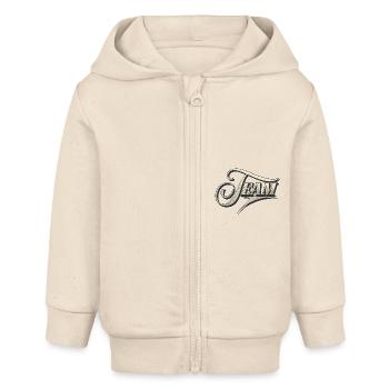 Équipe - Veste à capuche bébé bio Stanley/Stella - écru doux - Devant
