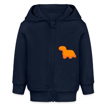 Chicken Nuggets - Baby Organic Kapuzenjacke Baby Connector von Stanley/Stella - Navy - Vorne