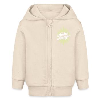 Aroha Always Neue Zeland Andenken - Baby Organic Kapuzenjacke Baby Connector von Stanley/Stella - Natur - Vorne