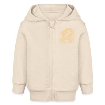 Legendär Seit 2024 Geburtstag Surfer - Baby Organic Kapuzenjacke Baby Connector von Stanley/Stella - Natur - Vorne