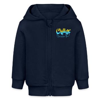 Chill - Baby Organic Kapuzenjacke Baby Connector von Stanley/Stella - Navy - Vorne