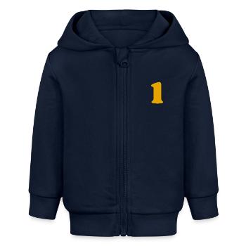 1 - Baby Organic Kapuzenjacke Baby Connector von Stanley/Stella - Navy - Vorne