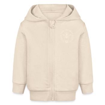 Rettet die Bienen, rettet die Bienen - Baby Organic Kapuzenjacke Baby Connector von Stanley/Stella - Natur - Vorne