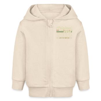 Juillet 2010 Original Cadeau Anniversaire 2010 - Veste à capuche bébé bio Stanley/Stella - écru doux - Devant