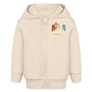 Geburtstagsgeschenk geboren im Dezember 1967 - Baby Organic Kapuzenjacke Baby Connector von Stanley/Stella - Natur - Vorne