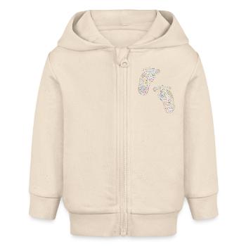 liberty füsse - Baby Organic Kapuzenjacke Baby Connector von Stanley/Stella - Natur - Vorne