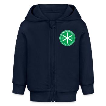 Community-Grafik - Baby Organic Kapuzenjacke Baby Connector von Stanley/Stella - Navy - Vorne
