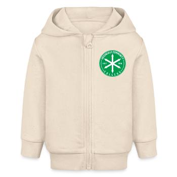 Graphique de la communauté - Veste à capuche bébé bio Stanley/Stella - écru doux - Devant