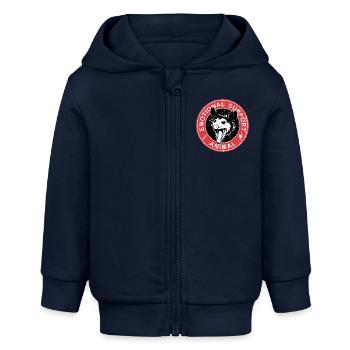 Graphique Opposum - Veste à capuche bébé bio Stanley/Stella - bleu marine - Devant