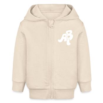 Abi - Abitur - Geschenk - Baby Organic Kapuzenjacke Baby Connector von Stanley/Stella - Natur - Vorne