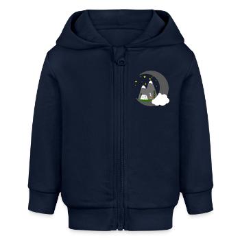 CAMPEN STAR HEAVEN - Veste à capuche bébé bio Stanley/Stella - bleu marine - Devant