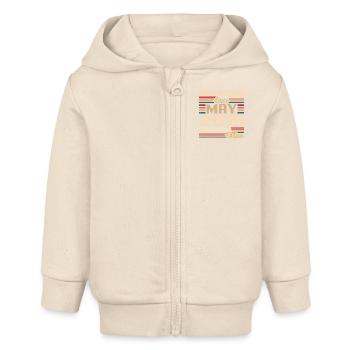 Mai 2015 Mai - Jubilé Mai 2015 - Veste à capuche bébé bio Stanley/Stella - écru doux - Devant