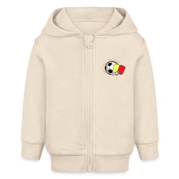 Arbitre - Veste à capuche bébé bio Stanley/Stella - écru doux - Devant