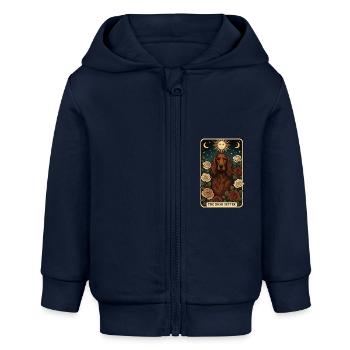 Irish Setter - Baby Organic Kapuzenjacke Baby Connector von Stanley/Stella - Navy - Vorne