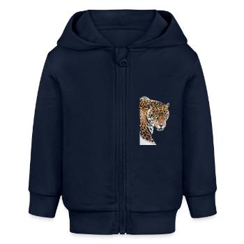 Jaguar - Baby Organic Kapuzenjacke Baby Connector von Stanley/Stella - Navy - Vorne