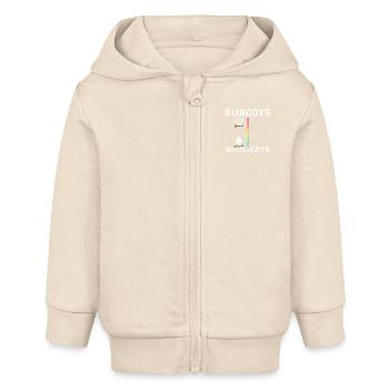 Surcoté Six pack Sous côté Six MacDo - Veste à capuche bébé bio Stanley/Stella - écru doux - Devant