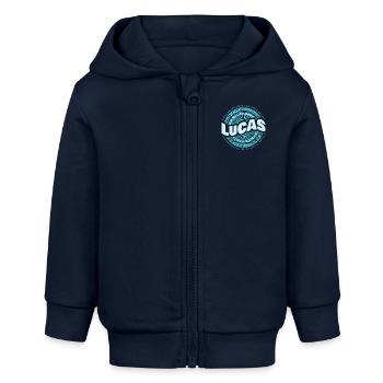 Lucas - Veste à capuche bébé bio Stanley/Stella - bleu marine - Devant