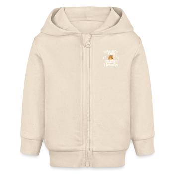 Eurasier - Baby Organic Kapuzenjacke Baby Connector von Stanley/Stella - Natur - Vorne
