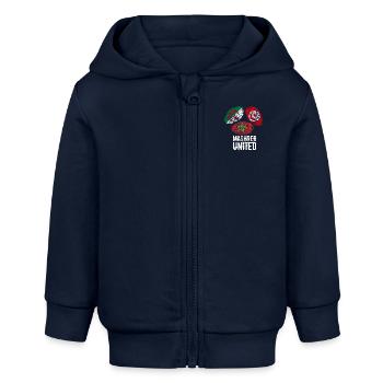 MAGHREB UNITED المغرب - Veste à capuche bébé bio Stanley/Stella - bleu marine - Devant