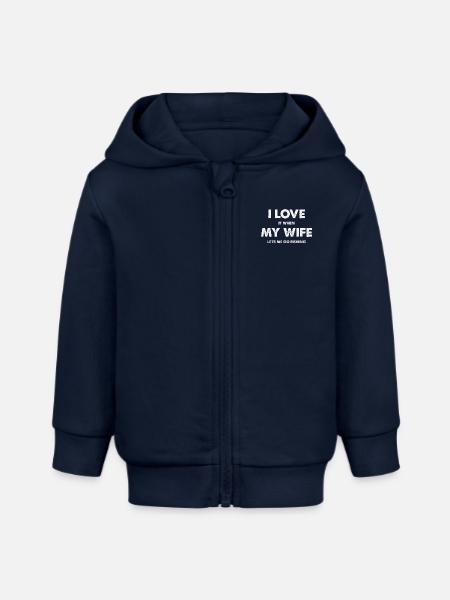 Angelsport - Baby Organic Kapuzenjacke Baby Connector von Stanley/Stella - Navy