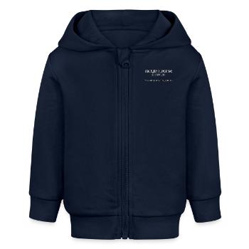 Always thought you wanted a career? - Baby Organic Zip-up Hoodie by Stanley/Stella - navy - Front