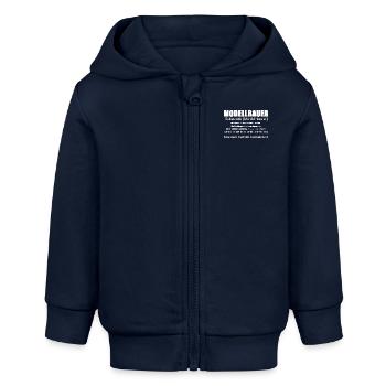 Modélisateurs Defitniton Shirt - Veste à capuche bébé bio Stanley/Stella - bleu marine - Devant