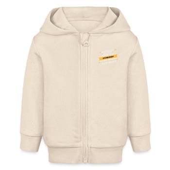 Präsident Beruf Geschenk - Baby Organic Kapuzenjacke Baby Connector von Stanley/Stella - Natur - Vorne