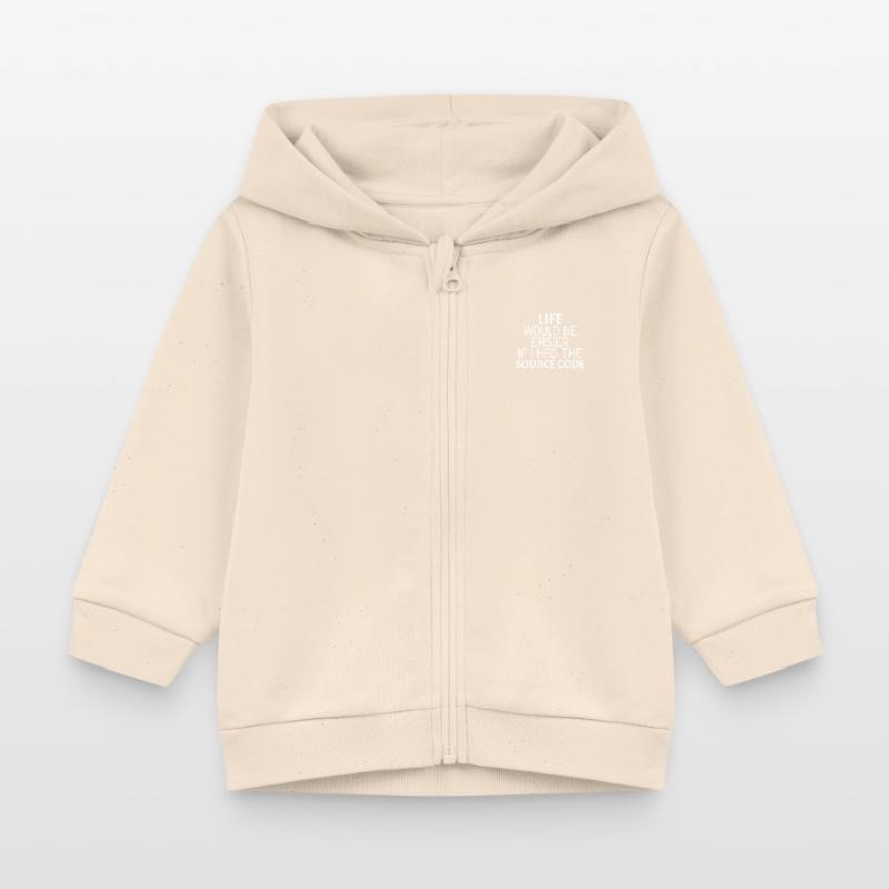 Life would be easier if I had the source code 3dr3 Baby Organic Zip-up Hoodie by Stanley/Stella