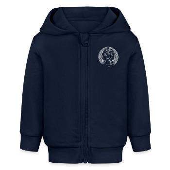Freetekno - Baby Organic Kapuzenjacke Baby Connector von Stanley/Stella - Navy - Vorne