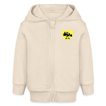 Voiture - Veste à capuche bébé bio Stanley/Stella - écru doux - Devant