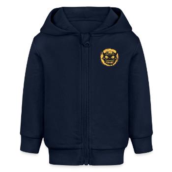 Teuflisches Vergnügen - Baby Organic Kapuzenjacke Baby Connector von Stanley/Stella - Navy - Vorne