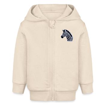 zebra - Baby Organic Kapuzenjacke Baby Connector von Stanley/Stella - Natur - Vorne