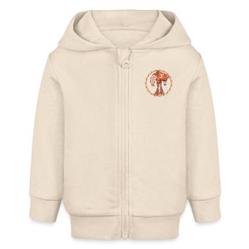 Starker Hippie - Baby Organic Kapuzenjacke Baby Connector von Stanley/Stella - Natur - Vorne