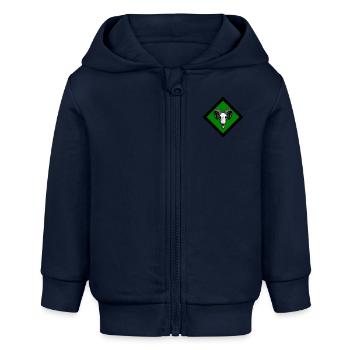Gotland - Baby Organic Kapuzenjacke Baby Connector von Stanley/Stella - Navy - Vorne