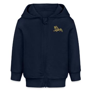 Sri Lanka Hoodie - Baby Organic Zip-up Hoodie by Stanley/Stella - navy - Front