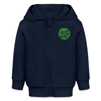 mutti 2000 - Baby Organic Kapuzenjacke Baby Connector von Stanley/Stella - Navy - Vorne