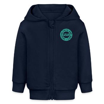 2020 - Baby Organic Kapuzenjacke Baby Connector von Stanley/Stella - Navy - Vorne