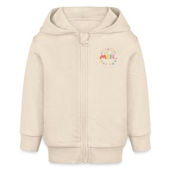 Meh - même - Veste à capuche bébé bio Stanley/Stella - écru doux - Devant