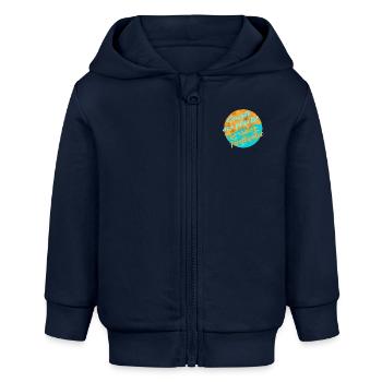 Plastik vermeiden - Baby Organic Kapuzenjacke Baby Connector von Stanley/Stella - Navy - Vorne