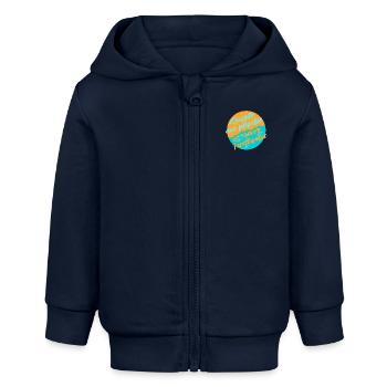 Plastik vermeiden - Baby Organic Kapuzenjacke Baby Connector von Stanley/Stella - Navy - Vorne