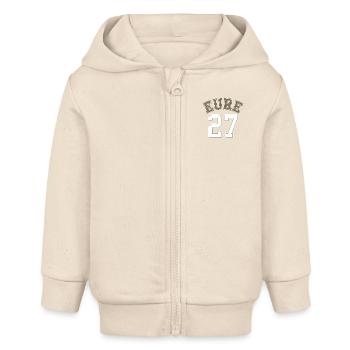 Eure 27 - Veste à capuche bébé bio Stanley/Stella - écru doux - Devant