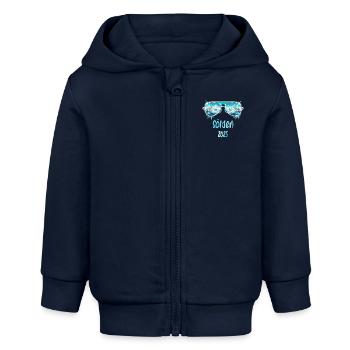 Sölden 2025 - Baby Organic Kapuzenjacke Baby Connector von Stanley/Stella - Navy - Vorne
