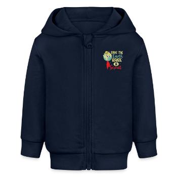 Scout Earth Savers: Raising Awareness Tee - Baby Organic Kapuzenjacke Baby Connector von Stanley/Stella - Navy - Vorne