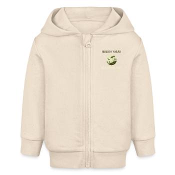 Marine Conservation - Veste à capuche bébé bio Stanley/Stella - écru doux - Devant
