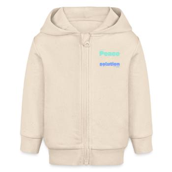 Mental health - Baby Organic Zip-up Hoodie by Stanley/Stella - soft Ecru - Front